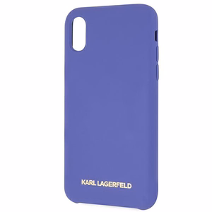 Karl Lagerfeld silikoni iPhone X/Xs kotelo - violetti