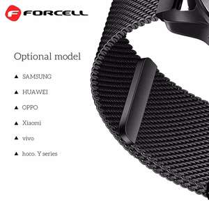 Hihna Samsung Galaxy Watchille Forcell F-Design FS11 magneettinen teräs 22 mm musta