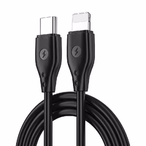USB kaapeli WiWu C002 USB-C (Type-C) Lightning (30W) 1m musta