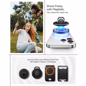 Spigen S582W Bluetooth selfiekeppi - musta