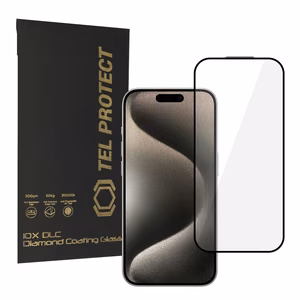 Tel Protect 10X HD DLC Diamond Coating karkaistu lasi iPhone 15 Pro Max:lle