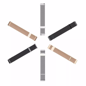 Dux Ducis MILANESE ranneke ruostumaton teräs magneettinen 20 mm hopeinen