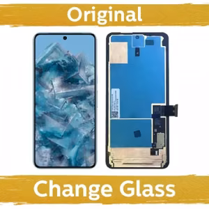 LCD Display Compatible with Google Pixel 8 Pro black with frame (Renewed: China)
