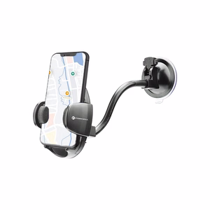 Autopidike puhelimelle Forcell F-Grip Oval 27 cm tuulilasiin / kojelautaan / tuuletusaukkoon musta