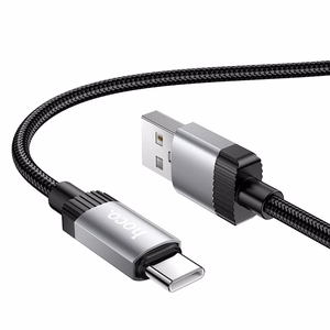 Kaapeli USB-A USB-C Hoco 3A 1 m X117 musta