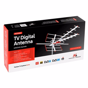 Maclean MCTV-855A – TV-antenni, ulkokäyttöön tarkoitettu suunta-antenni, Full HD, DVB-T/T2 H.265 HEVC