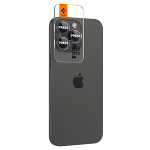 Spigen Glas.tR EZ Fit Optik kamerasuoja iPhone 14 Pro / Pro Max / 15 Pro / Pro Max / 16 Pro / Pro Max 17 Pro / 17 Pro Max - musta 2 kpl.