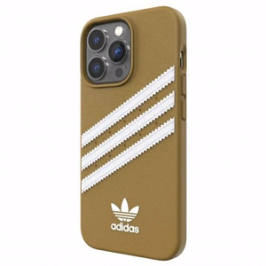 Adidas OR Molded Case PU iPhone 13 Pro Max - Beige ja kultaa