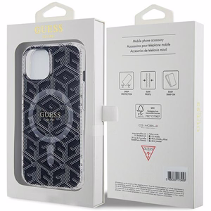Guess IML GCube MagSafe case for iPhone 15 / 14 / 13 - black