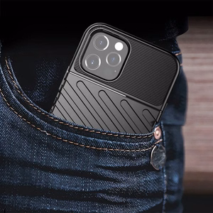 Thunder Suojakuori iPhone 15 PRO MAX:lle musta