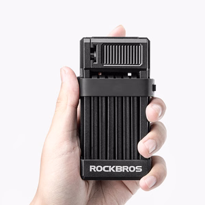 Rockbros LKXR2010 taitettava avaimellinen polkupyörän lukko – musta