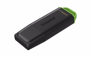 Kingston 256GB kannettava USB 3.2 musta/vihreä