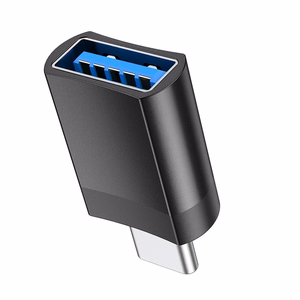 Sovitin Hoco UA17 Type-C USB-A musta