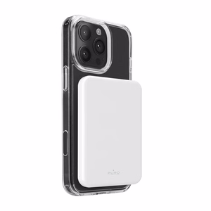 Powerbank Puro Mag Plus 5000mAh 20W Qi2 yhteensopiva MagSafe 1x USB-C Power Delivery - valkoinen