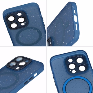 Tel Protect Magnetic Splash Frosted Case for Iphone 15 Pro Max Navy