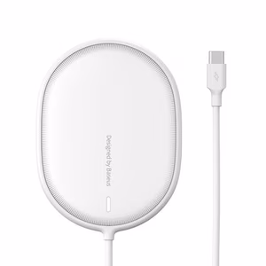 Baseus induktiiviset laturi LIGHT magneettinen iPhone 12:lle Type C kaapelilla (WXQJ-02) valkoinen