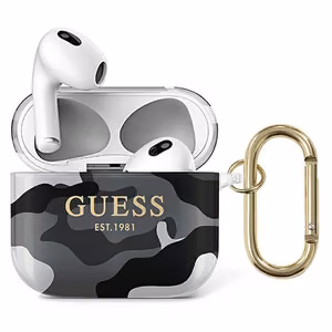 Guess GUA3UCAMG AirPods 3 -suojus musta/musta Camo-mallisto