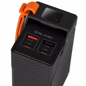 Blavec BJ-50 Tytan -varavirtalähde, 30 000 mAh, 65 W, 2× USB-C + 2× USB-A (PBBJ50B), musta