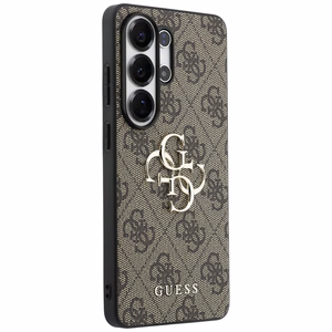 Guess 4G Big Metal Logo Case for Samsung Galaxy S26 Ultra - Brown