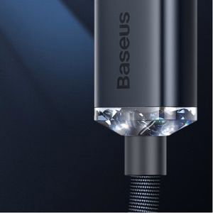 Baseus Crystal Shine kaapeli USB - Lightning, 2.4A, 1,2m (sininen)