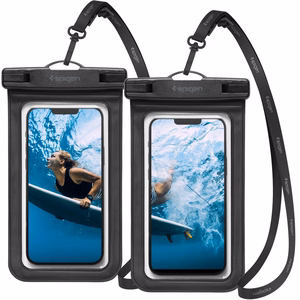 Spigen A601 Universal vedenpitävä kotelo 2-pack musta