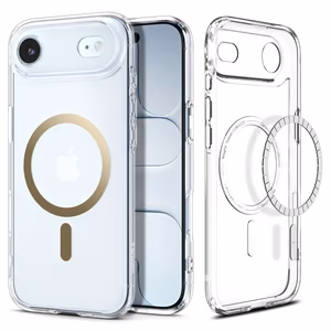 Spigen Ultra Hybrid Mag Magsafe Suojakuori iPhone 17 Air:lle Clear/Gold