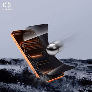 Tel Protect Dust-Free Easy Fit Privacy Titan karkaistu lasi Iphone 17 Pro Max -puhelimelle musta