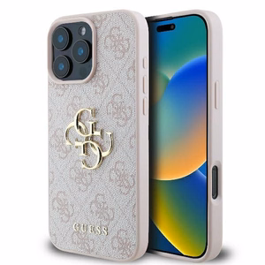 Guess 4G Big Logo kotelo iPhone 16 Pro Max - pinkki