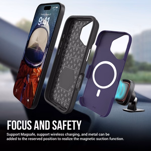 Perfectionists Triangle Mag Case iPhone 11 purple