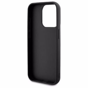 Karl Lagerfeld 3D Rubber Signature Suojakuori iPhone 15 Pro:lle - musta