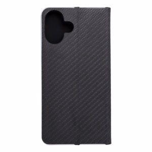 Läppäsuojakuori iPhone 16 PLUS:lle Luna Book Carbon musta