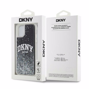 DKNY Liquid Glitter Big Logo Suojakuori iPhone 11 / Xr:lle - musta