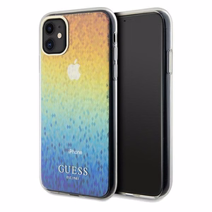Guess IML Faceted Mirror Disco Iridescent -suojakuori iPhone 11 / Xr:lle - monivärinen