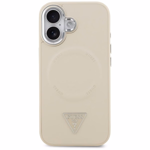 GUESS Triangle Logo MagSafe -suojakuori iPhone 17 - beige