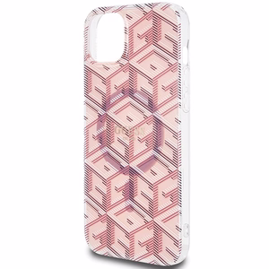 Guess IML GCube MagSafe Suojakuori iPhone 15 Plus / 14 Plus:lle - vaaleanpunainen