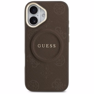 GUESS Peony Hot Stamp MagSafe -suojakuori iPhone 17 - ruskea