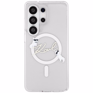 Karl Lagerfeld IML KC Script MagSafe Case for Samsung Galaxy S26 Ultra - Transparent
