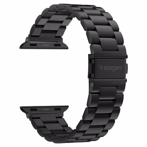 Spigen Modern Fit -panta Apple Watch 4 / 5 / 6 / 7 / 8 / SE / Ultra (42/44/45/49 mm) - musta