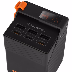 Blavec BJ-50 Tytan -varavirtalähde, 50 000 mAh, 100 W, 3× USB-C + 3× USB-A (PBBJ50C), musta