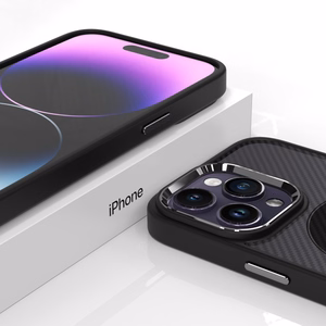 Tel Protect Magnetic Carbon Suojakuori iPhone 13 Pro:lle musta