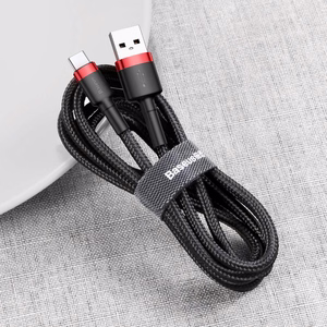 Baseus kaapeli Cafule USB - USB-C 1,0 m 3A punainen-musta
