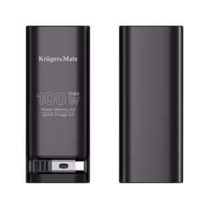 Kruger&Matz litiumioni-virtapankki QC- ja PD-tuella, 20000 mAh, 100 W