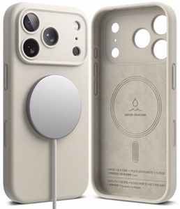 Ringke MagSafe -silikonisuojakuori laitteelle iPhone 18 Pro Max – beige