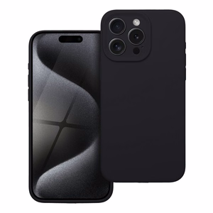 Suojakuori iPhone 15 PRO MAX Silikoni 2mm musta