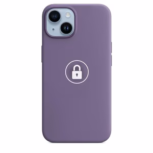 Puhelimen suojakuori "Silicone Case v2" iPhone 14 Plus:lle / Iris / pakkauksessa