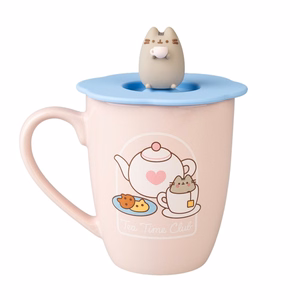 Pusheen – keraaminen muki silikonikannella ja 3D-hahmolla, 350 ml