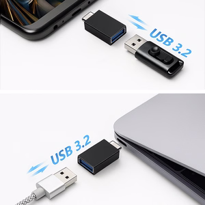 Wozinsky W10GY1S USB-C - USB-A 3.2 10Gb/s Adapter - Black
