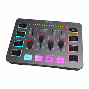 Fifine SC3 audio mixer (black)