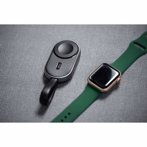 Ulkoinen akku Apple Watch:lle Forcell F-Energy Mini Power Watch 1A 2,5W 1200 mAh musta