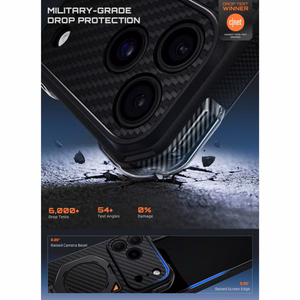 Supcase UB Aero MagSafe Aramid  iPhone 18 Pro Max / 17 Pro Max kuori, musta